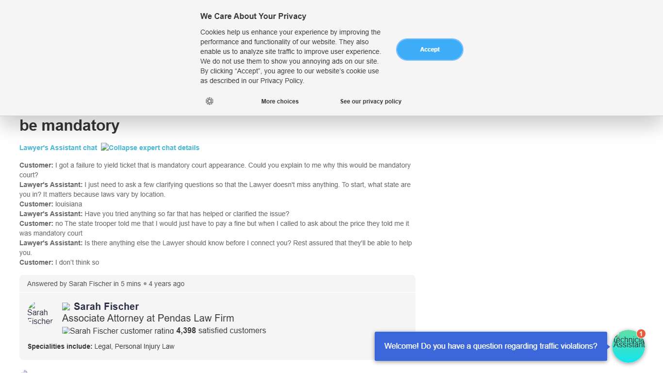 Why Is Failure to Yield Ticket Mandatory Court in LA?